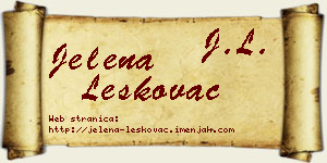 Jelena Leskovac vizit kartica
